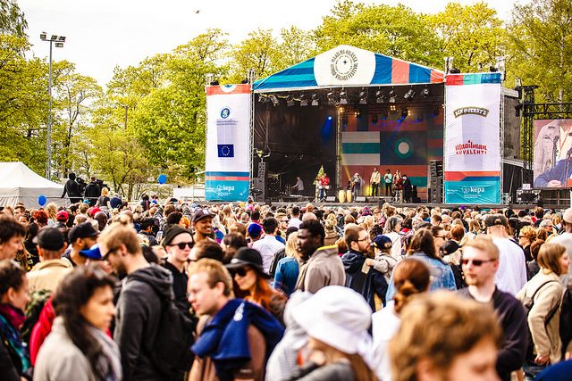 Kuva vuoden 2017 Maailma kylässä -festivaalilta. Kuva: Andrea Balogh