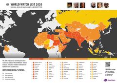 50 maata, joissa on vaarallisinta elää kristittynä. World Watch List 2020.