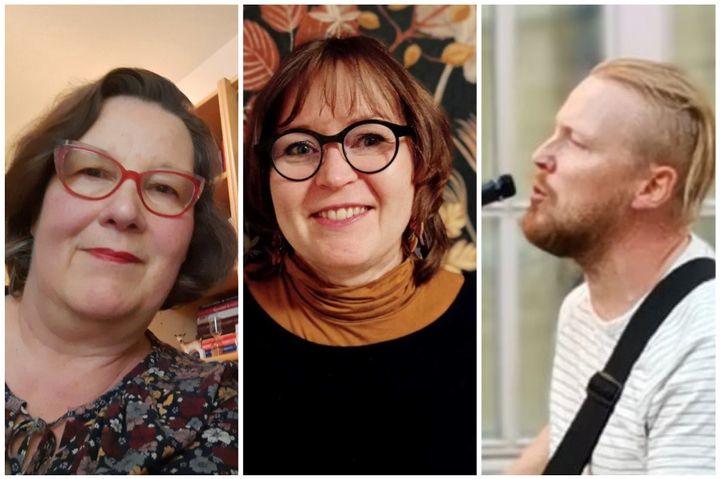 Leena Pommelin-Andrejeff, Anne Puska ja Onni Pyhälahti.