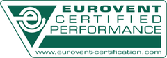 Eurovent Certified Performance -merkki kertoo, että sertifiointi on kansainvälisesti tunnustettu