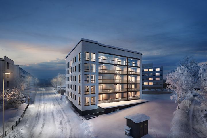 Lapti rakentaa Rovaniemen keskustaan 5-kerroksisen, omistusasujille suunnatun kerrostalon, jossa asuntojen lyhytaikainen vuokraaminen ei ole sallittua.