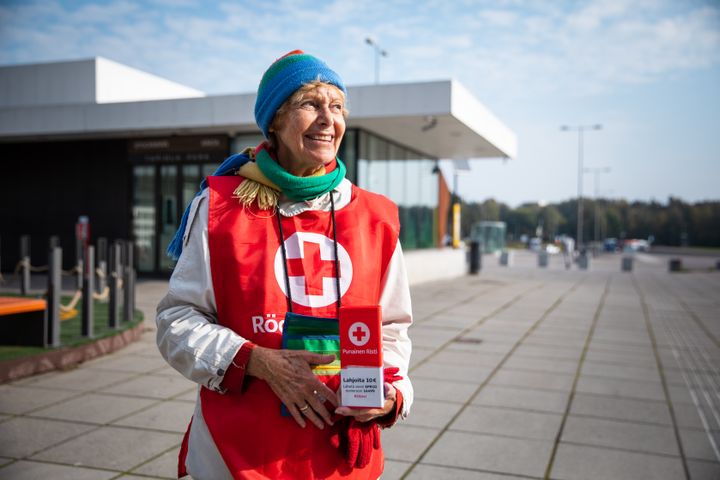 Finländarna donerade vid Hungerdagsinsamlingen 2,3 miljoner euro till Finlands Röda Kors katastroffond. Bild: Emilia Anundi / Finlands Röda Kors