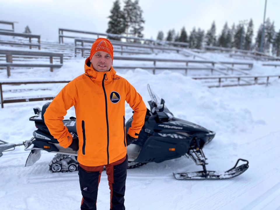 Kimmo Turunen Kontiolahden ampumahiihtostadionilla