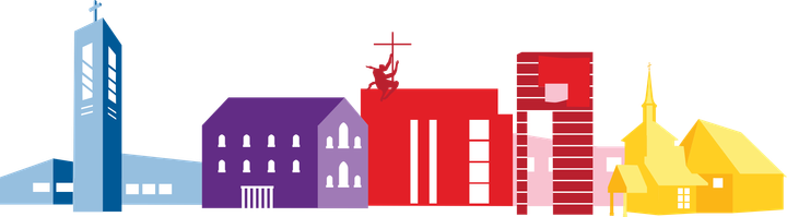Vartiokylän kirkko, Puotilan kappeli, Mikaelinkirkko ja Östersundomin kirkko ovat uuden seurakunnan kirkkoja.