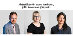 Vertti Kiukas, Aino-Kaisa Pekonen, Kristiina Hannula