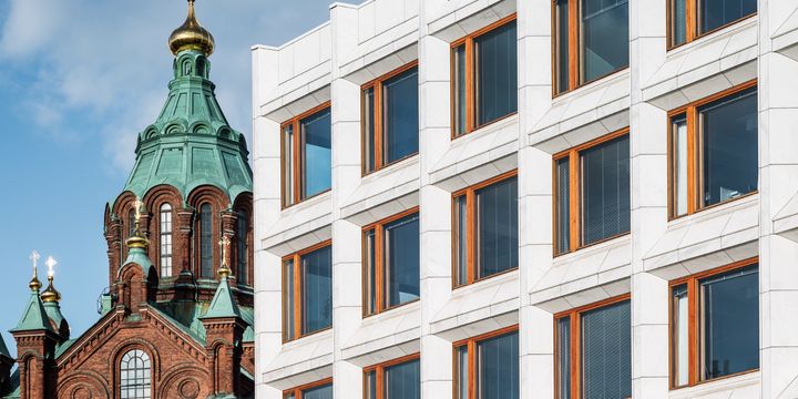 Loppuvuodesta 2022 Kanavaranta 1:ssä on käynnistetty useita taloteknisiä toimenpiteitä, joilla parannetaan merkittävästi kiinteistön energiatehokkuutta. Kohteen kuva: Newsec Property Asset Management Finland Oy