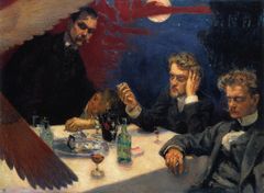 Symposion on Akseli Gallen-Kallelan maalaus vuodelta 1894. Teoksessa esiintyvät vasemmalta lukien Akseli Gallen-Kallela, Oskar Merikanto, Robert Kajanus ja Jean Sibelius.
