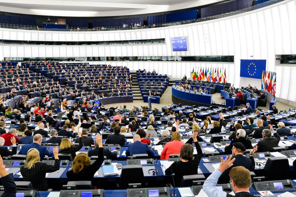Äänestys Euroopan parlamentin täysistunnossa