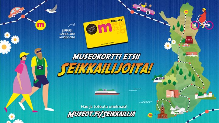 Millainen olisi unelmiesi museokierros? Etsimme värikkäitä persoonia suunnittelemaan ja toteuttamaan unelmien Museokortti-kierroksia Suomen suvessa.