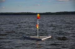 Mittauslaite Vanajanselällä.