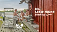 Helsingissä kuvatuissa lanseerausmateriaaleissa MUJIn tuotteet yhdistyvät suomalaiseen ympäristöön.