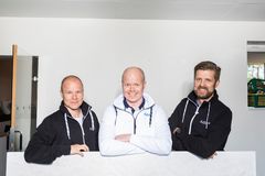 Patrik Borg, Antti Hagqvist ja Petteri Kilpinen 