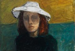 Elga Sesemann: Självporträtt (1946), detalj. Finlands Nationalgalleri / Konstmuseet Ateneum. Foto: Finlands Nationalgalleri / Yehia Eweis.