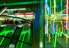 Helsingin yliopiston metroasemalla. Kuva Justus Hirvi