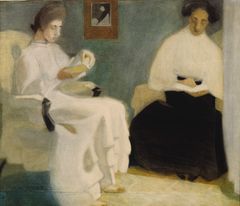 Helene Schjerfbeck: Läsande flickor (1907). Finlands Nationalgalleri / Konstmuseet Ateneum. Bild: Finlands Nationalgalleri / Hannu Aaltonen.