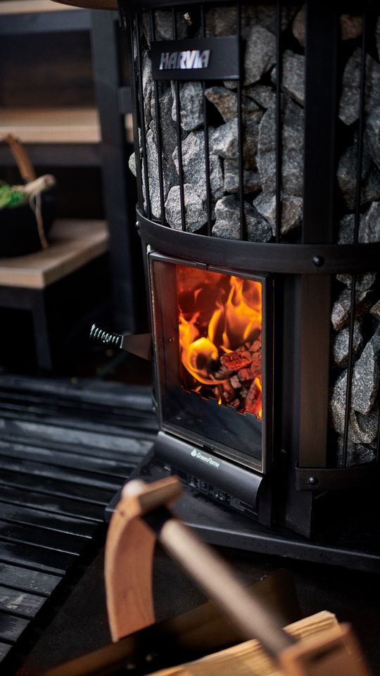 Harvia Legend Green Flame Woodburning stove 