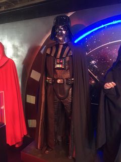 Darth Vader, costume ensemble, height 2.5 metres. Picture: World Touring Exhibitions