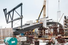 Oodi is constructed to rest on two steel arcs, each approximately 100 metres long. These arcs can be seen particularly well on the library’s second floor. Photo: Tuomas Uusheimo