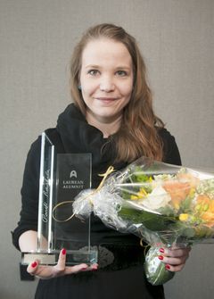 Laurean vuoden alumni on yrittäjä Riina Rupponen.