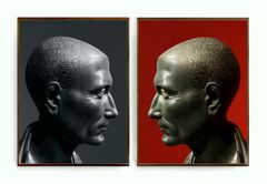 Ola Kolehmainen: MVSEVM XI (Green Ceasar), diptych (2020). Courtesy of the artist.