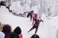 Miesten round of 32 5

Ensimmäisenä Daniel Bergeson (USA), toisena John Fisher (CAN), kolmantena Derrek Coccimiglio (CAN), viimeinen Cameron Naasz (USA)

Photocredit: Red Bull Content Pool / Victor Engström