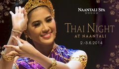 Thai Night at Naantali –illoissa ovat näyttävästi esillä kuuluisa thaimaalainen ruoka sekä maan värikäs ja perinteinen kulttuuri.