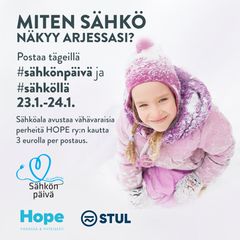 Sähköistysalan järjestöt - ja STUL niiden mukana - kannustavat  osallistumaan hyväntekeväisyystempaukseen.