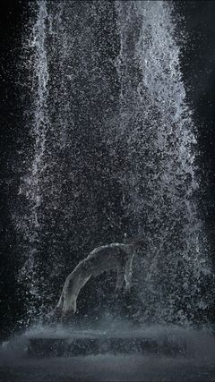 Bill Viola, Tristan’s Ascension (The Sound of a Mountain Under a Waterfall), 2005 Video-sound installation. Photo: Kira Perov (c) Bill Viola Studio.