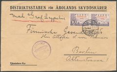 Zeppelin-merkki 1830-virhepainamalla tavallisen merkin kera kirjeellä on harvinaisuus.