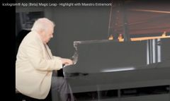 screenshot icologram® App / Philippe Entremont (piano) / Magic Leap device
