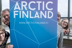 The ArcticFinland website is maintained by the Science Communications team at the Arctic Centre. In the photo (from left to right) Johanna Westerlund, Kari Viertola, Markku Heikkilä, Maija Myllylä, Anne Raja-Hanhela and Arto Vitikka. (This photo is free for use with editorial material about ArcticFinland. The credit line Photo: Risto Viitanen/Arctic Centre must be included.)