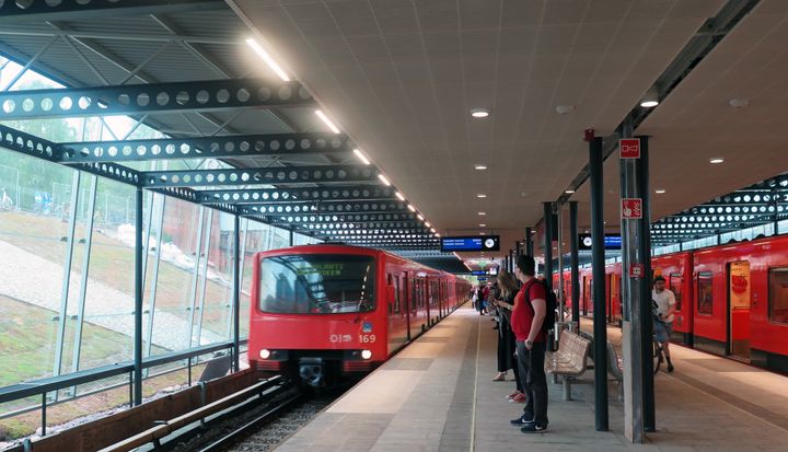 Myllypuron metroaseman uusittu laiturialue. Kuva: HKL