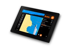 Buster is now including a smart display, which contains electronic navigation and integrates into the steering console, as a standard feature in almost all of its boat models. The infotainment system, named Buster Q, is presented to the user by means of a large touch screen that provides a wide range of features, including navigational charts, the entire instrument panel, operating manuals, instructional videos, weather forecasts, radio functionalities and an internet connection.
