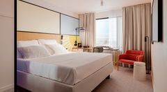 Original Sokos Hotel Royal Vaasa, uuden hotellihuoneen havainnekuva.