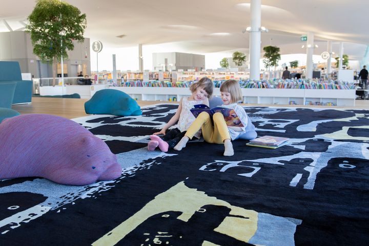 The renovation of the children’s section has taken into account the users’ wishes. Photo: Daniel Leiviskä