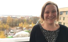 Vakuutusmatemaatikko Miriam Hägele. Kuva: Riitta-Leena Inki