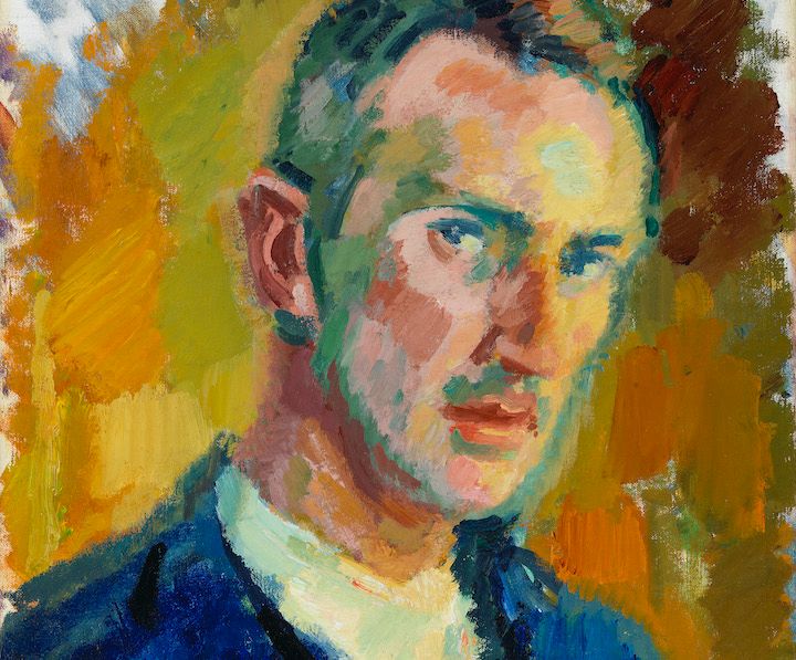 Magnus Enckell: Self-Portrait, 1918, detail. Finnish National Gallery / Ateneum Art Museum. Photo: Finnish National Gallery / Hannu Pakarinen.