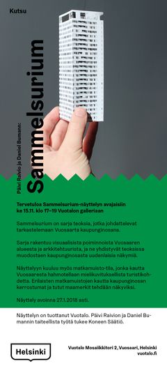 KUTSU Sammelsurium-näyttelyn avajaisiin 15.11.