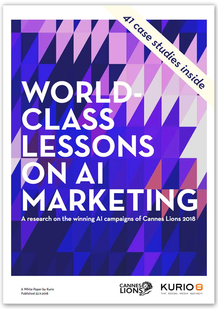 Kurion ja Cannes Lionsin vuosittainen AI-tutkimus osoittaa tekoälyn tulleen puhtaasti toteutuksista lähemmäs kampanjoiden perimmäistä ideaa.