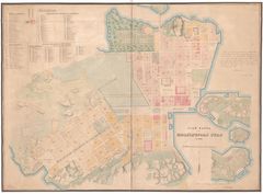 Plan Karta Öfver Helsingfor Stad (1820). Kiinteistövirasto, kaupunkimittausosasto, Helsingin kaupunginarkisto.