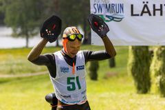 Vantaalainen Sami Naatula voitti 24 kilometrin Norppa-sarjan ennen Mikko Rantasta. Kuva: Sami Kero