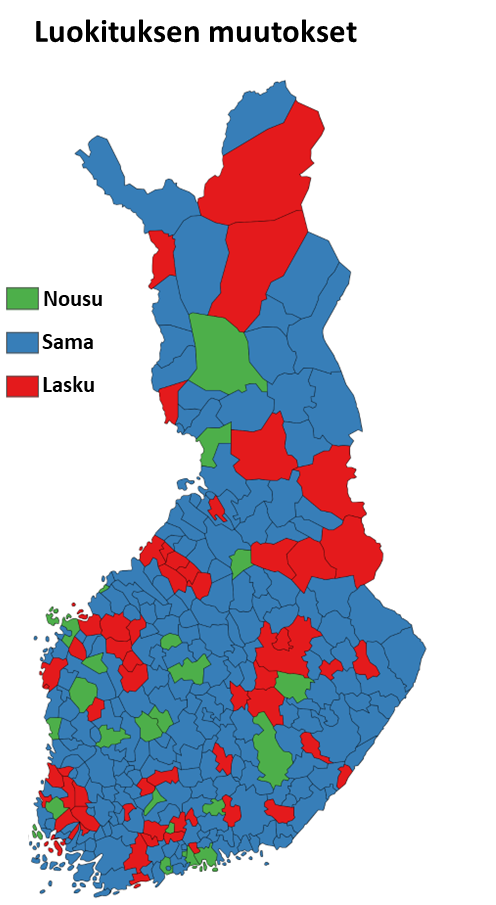 Hypon Asuntoluottoluokituksen muutokset 2023