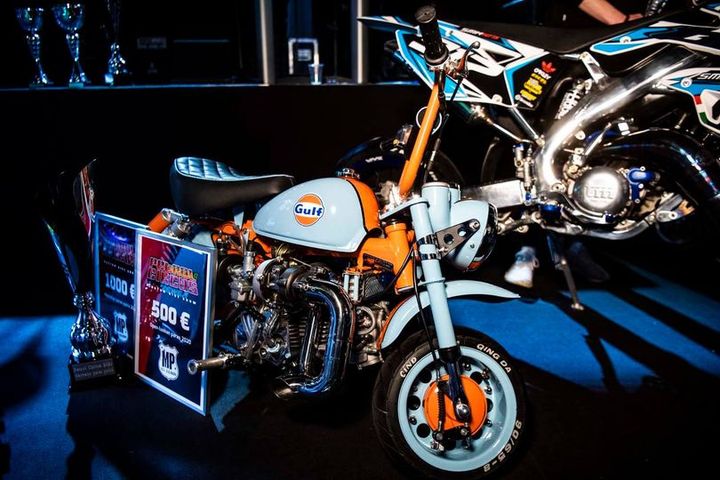 Petrol Circus Custom Bike Show'n 2020 Näyttelyn Paras pyörä oli Ville Lensun Turbo Monkey.