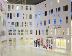 Habitaren ahead!-alueen arkkitehtuurista vastaa COMPANY, eli Aamu Song ja Johan Olin, muotoilun ja taiteen kentällä toimiva suunnittelija-tuottaja työpari.