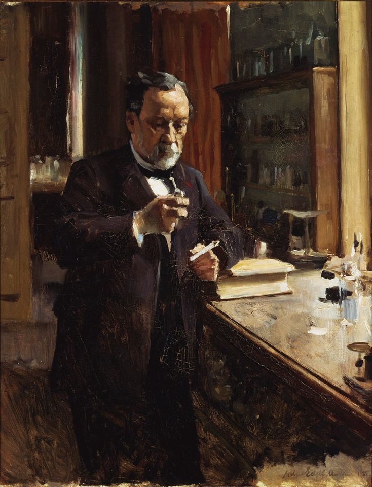 Louis Pasteurin muotokuva, harjoitelma (Albert Edelfelt, 1885)