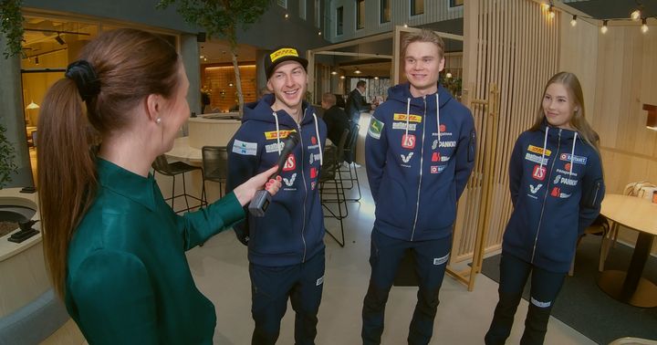 Emilia Simola intervjuade Ilkka Herola, Perttu Reponen och Annamaija Oinas från det finska landslaget i den nordiska kombinationen.