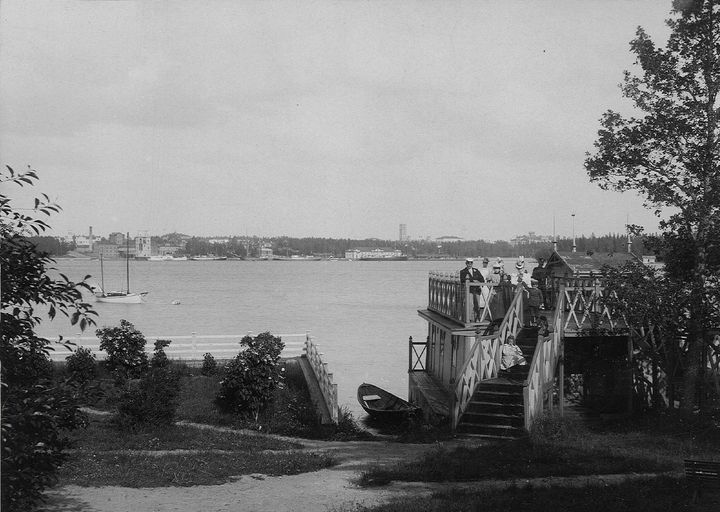 Villa Finnilä strandpaviljong. Bild: Arkiv vid Österbottens museum.