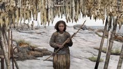 Johtolankoja juurillemme -näyttely kertoo perimän lisäksi, miten ihmiset asuivat ja hankkivat elantonsa. Kuva: Tom Björklund / KAMU Espoon kaupunginmuseo