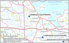 Hankealue sijaitsee Kajaanin Vuolijoella ja rajautuu Pohjois-Pohjanmaan maakuntarajaan.