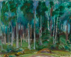 Magnus Enckell: Birches in Vääksy (1919). Finnish National Gallery / Ateneum Art Museum, Sihtola Collection. Photo: Finnish National Gallery / Hannu Pakarinen.